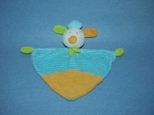 ❤️ Maus blau orange Mütze Topolino Kuscheltuch Schmusetuch Schnuffeltuch