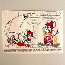 Vintage Werbung Fix und Foxi Anzeige Kinder Comic Scotch-Britt 3M 1969 Segel Alt