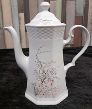 Winterling Kaffeekanne, rosa Blüten, Blumen Dekor, 60er/70er Jahre