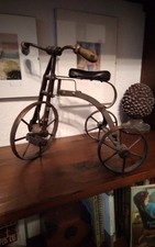 Deko Dreirad Metall und Holz , Antikfinnish, Fahrrad, Shabby