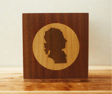 Vintage Holz Wandbild - DDR