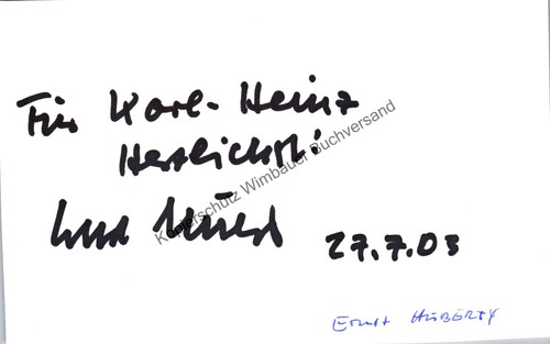 Original autogramm ernst - autogramm,