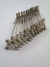 12 Jugendstil Messerbänkchen - Pierard / Frankreich - versilbert