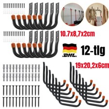 Wandhaken Garage Schwerlast Garagenhaken Aufbewahrung 12-tlg. Haken Gerätehalter