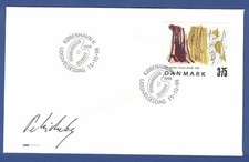 FDC Dänemark 1998, Zeitgenössische Kunst, Gemälde Dän. Herbst v. Per Kirkeby