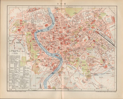 Landkarte city map - , 1899