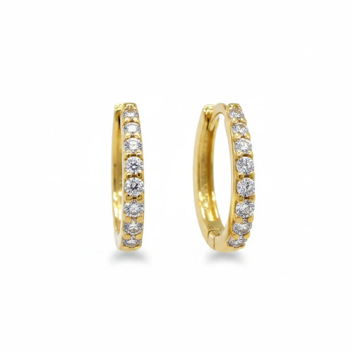 Creolen 585 gold zirkonia - gold,