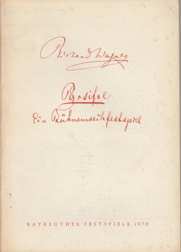Programmheft viii parsifal - programmheft,