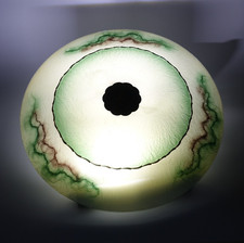 FIFTIES Antike Decken UFO Lampe Nierentisch Ära Mid Century Glasschirm