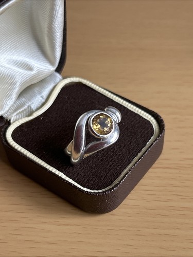 925 silber statement citrin - 925,