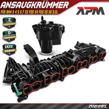 Saugrohr Ansaugkrümmer+Stellantrieb für BMW F30 F31 F10 F11 F01 X3 X4 X5 X6 3.0D