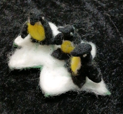 Pinguine auf einer eisscholle - pinguine,