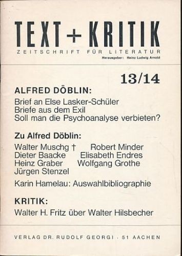 Alfred döblin text kritik - döblin.,