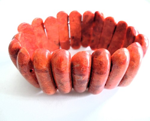 Schaumkoralle armband 32x9mm - ,