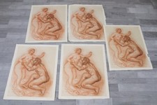 5x Lithografie weiblicher Akt Pierre-Auguste RENOIR (1841-1919) (GV459)