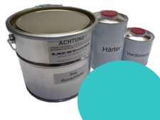 5 Liter Set 2K Autolack DDR Aquarienblau Trabant Sachsenring Trabi IFA neu !
