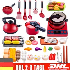 61tlg. Spielküchen Zubehör Kinder Set Kochset Spielküchen Geschirr Kochgeschirr