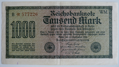 1000 mark reichsbanknote - mark,