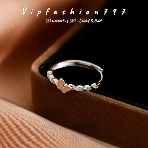 Damen ring schmetterling mit - schmetterling,