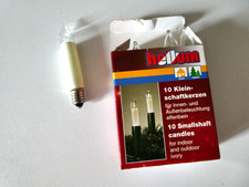 10 hellum  Kleinschaftkerzen, Ersatzbirnen für Lichtbogen/Lichterkette E10