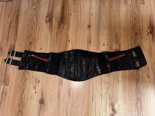 Leder Nierengurt Motorrad Schwarz