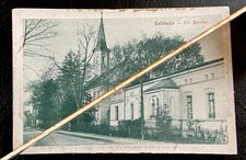 AK Postkarte Lublinitz O.- S. - Evangelische Kirche