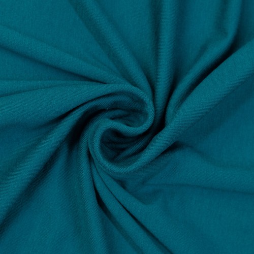 Viskosejersey uni petrol
