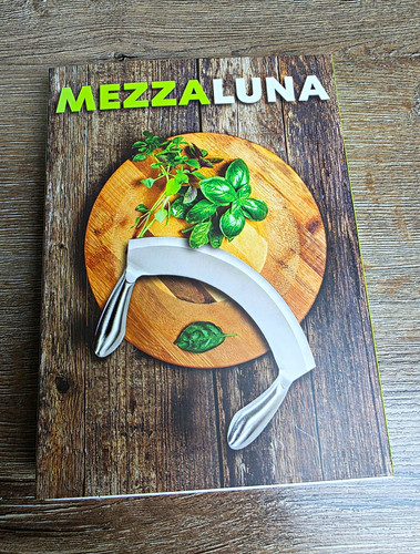 Mezzaluna wiegemesser mit - mezzaluna,