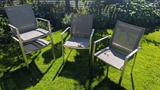 Alu-Gartenstühle 4er Set (stapelbar)