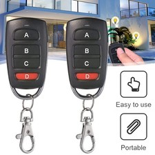 2x433MHz Universal Funk Fernbedienung Alarmanlage Handsender Garagentor 4 Kanäle