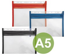 10 x Veloflex Kleinkrambeutel VELOBAG® Ordner-Tasche Reißverschlussbeutel A5