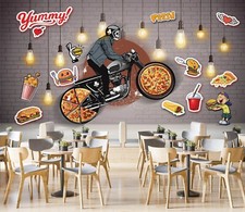 3D Tolle Pizza ZHUC4099 Tapete