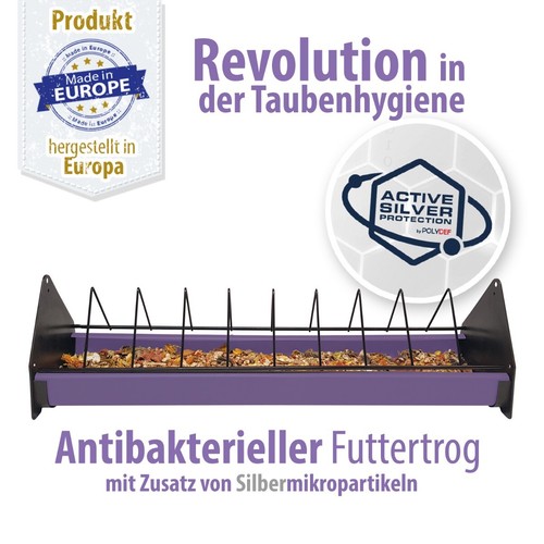 Futtertrog aus kunststoff - kunststoff, mit