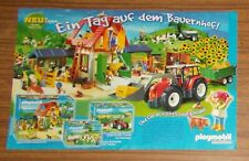 Seltene Werbung PLAYMOBIL 4490 Bauernhof 4496 Traktor 4494 Kuhwiese 2005