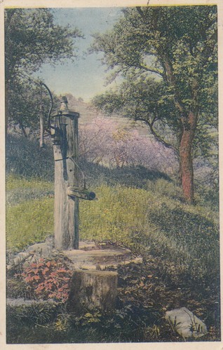 Postkarte alter brunnen - alter,