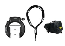 AXA E-Bike Rahmenschloss Imenso AZ Large mit Einsteckkette 130cm und Tasche