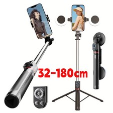Selfie Stick Bluetooth mit Licht 180cm für Smartphone Stativ Teleskop Stange DE
