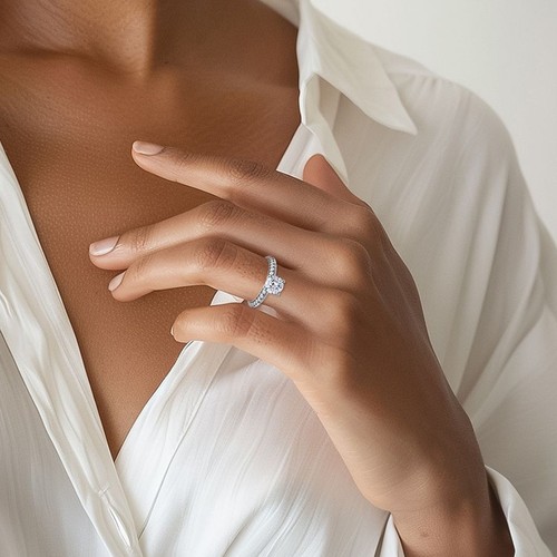 Diamantring rundschliff 14k - diamantring,