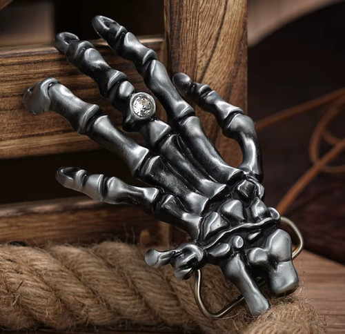 Skelett hand gürtelschnalle - skelett,