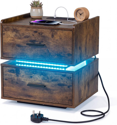 Led nachttisch mit - led,