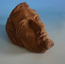 Vintage Kopf Holz Eiche