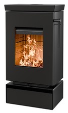 Thermorossi Kaminofen ZEN W Wood 8 kW Stahl Holzofen Stückholzofen  