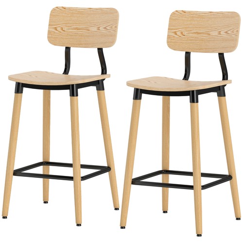Homcom 2er set barhocker mit - barhocker,
