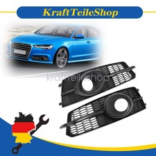ABS Stossstangengitter Set Für Audi A6 Avant C7 S-line 3.0 TDI Schwarz 14-18