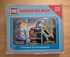 Was ist Was 3 CDs  Unsere Erde+Das Wetter  Autos+Eisenbahn  Amphibien&Reptilien