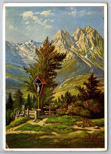 Feldkreuz mit waxensteine - ak,