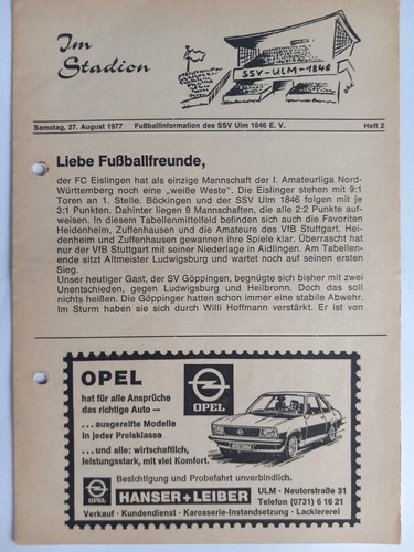 Fussball programm amateurliga - fussball,