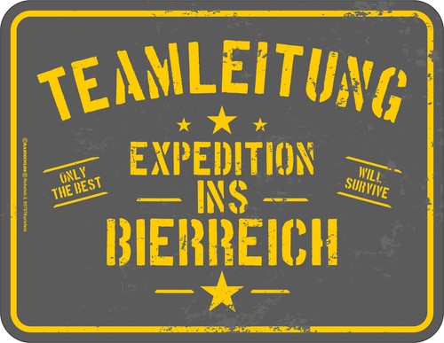 Blechschild teamleitung - teamleitung,
