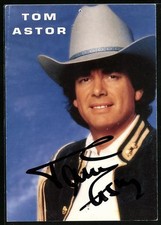 Musiker Tom Astor im Cowboyhut, Autograph, Ansichtskarte 
