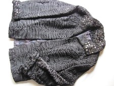 BREITSCHWANZ Persianer MANTEL echt PELZ Jacke kein NERZ 40-42 NEU wertig